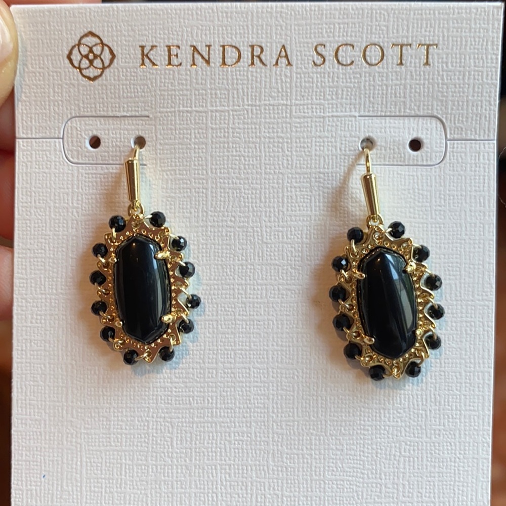 Kendra Scott beaded Lee drop earrings